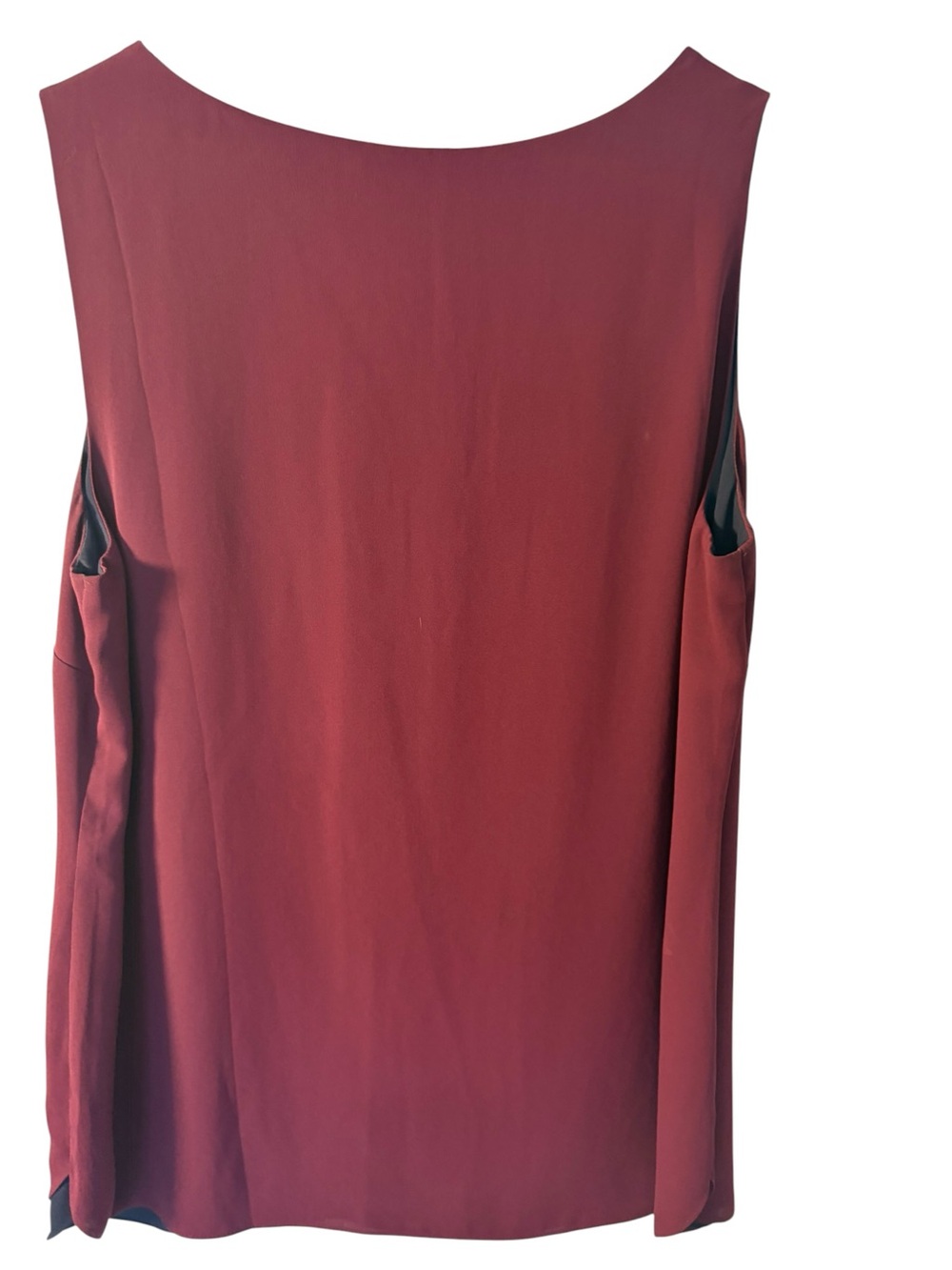 Chico's Sleeveless Scoop-Neck Tank Top in Wine Red - Picture 6 of 6